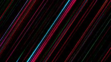 Dinamik renk çizgileri 4K olan siyah arkaplan