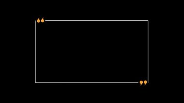 Çerçevedeki alıntının metni. 4K video