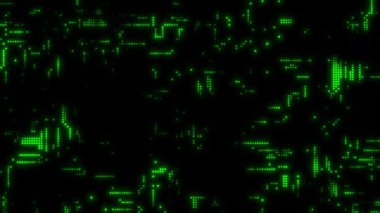 Yeşil parlayan elektrik diyagramı 4K video