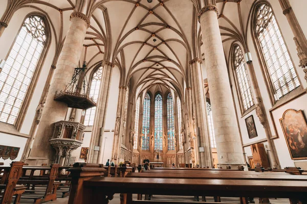 Julio 2022 Munster Alemania Majestuoso Interior Una Iglesia Gótica San —  Fotos de Stock
