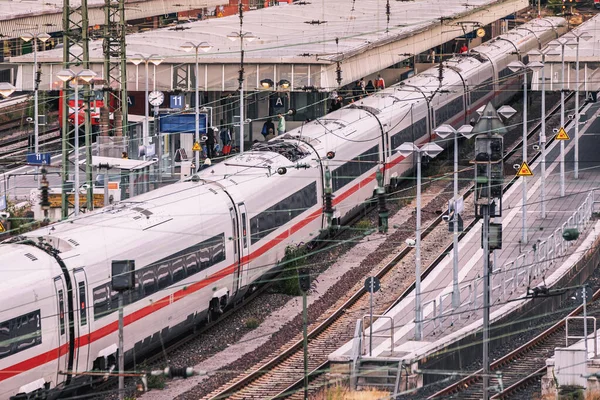 Juli 2022 Munster Tyskland Det Moderne Højhastighedstog Deutche Bahn Tager - Stock-foto
