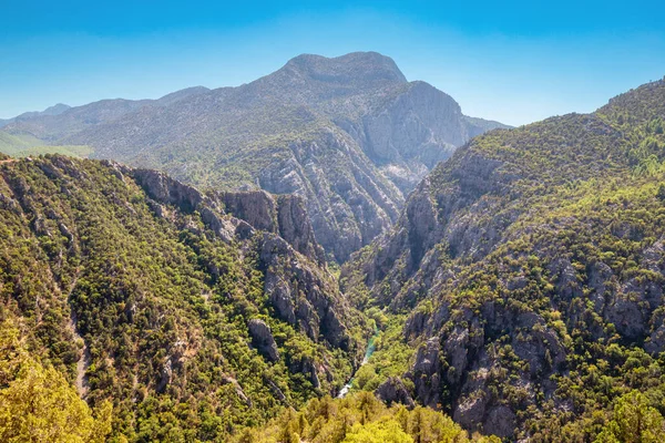 Vue Aérienne Canyon Montagne Manastir Turquie Turkiye — Photo