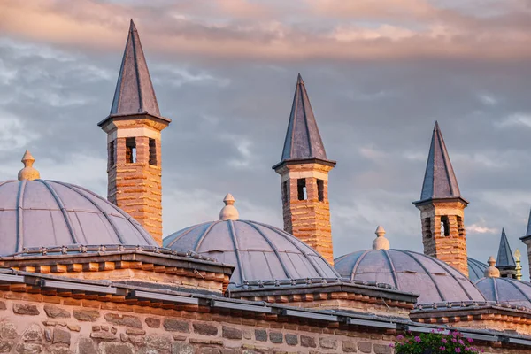 Αρχιτεκτονική Του Μουσείου Mevlana Στην Konya Turkiye Διάσημο Τουρκικό Δερβίσηδες — Φωτογραφία Αρχείου