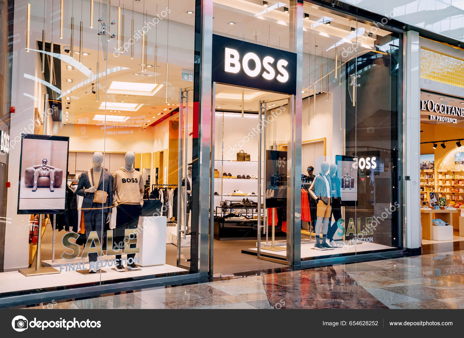 New Hugo Boss Store Shanghai China Jan92016 Hugo Boss Store Stock