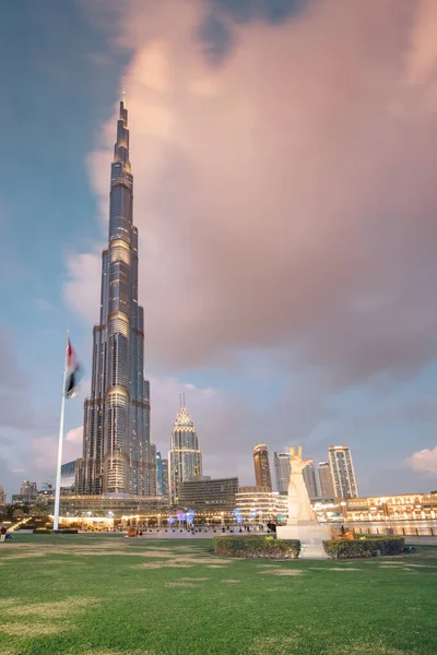 Січня 2023 Дубай Оае Бурдж Халіфа Його Неймовірною Висотою Робить — стокове фото