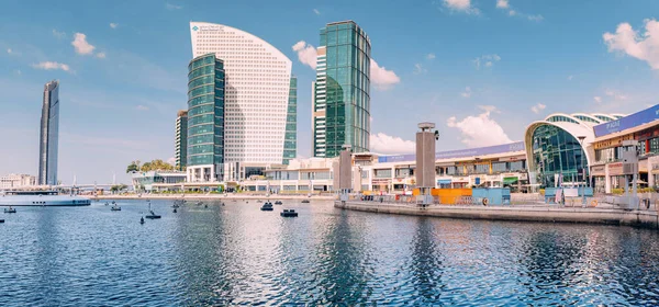 January 2023 Dubai Uae Panoramic View Festival City Mall Embankment — Stock Photo, Image