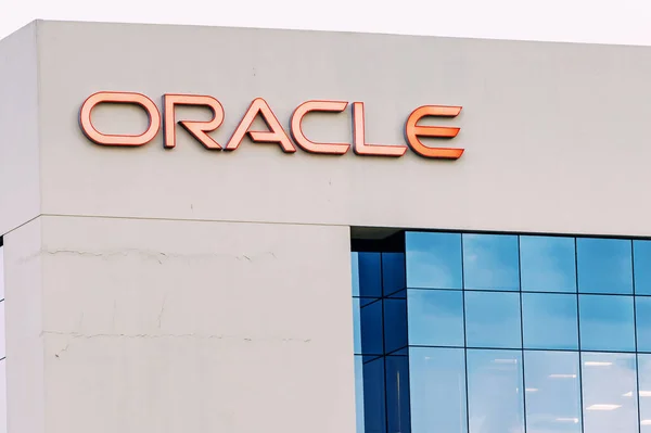 2023 아랍에미리트 Oracle Sign Office Building Dubai Internet City Area — 스톡 사진