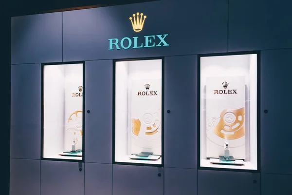 Ledna 2023 Dubaj Sae Hodinky Rolex Luxusní Obchod — Stock fotografie