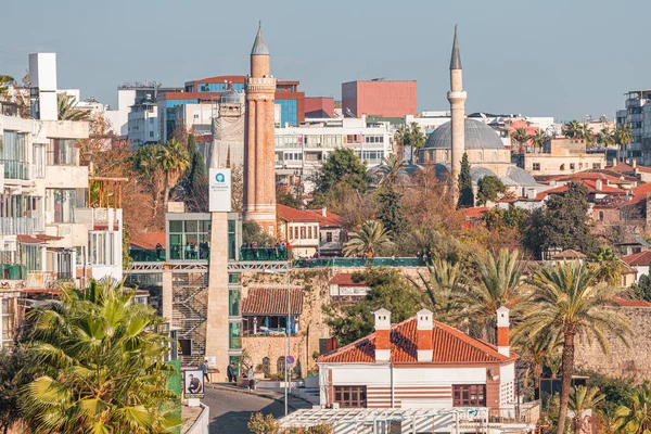December 2022 Antalya Turkije Yivli Fluit Minaret Moskee Een Religieus — Stockfoto