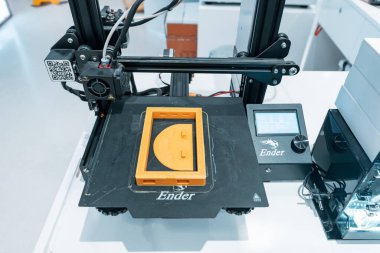 13 Ocak 2023, BAE, Dubai: 3D modern ve gelecekçi teknoloji basımı