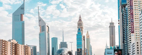 Stycznia 2023 Zjednoczone Emiraty Arabskie Dubaj Zapierające Dech Piersiach Panoramy — Zdjęcie stockowe