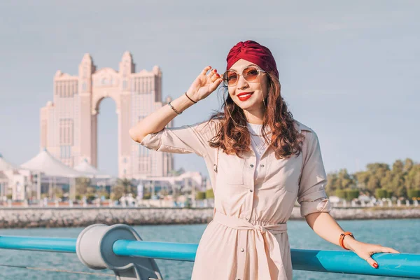 Abu Dhabi Corniche Destino Popular Para Pessoas Todas Idades Origens — Fotografia de Stock