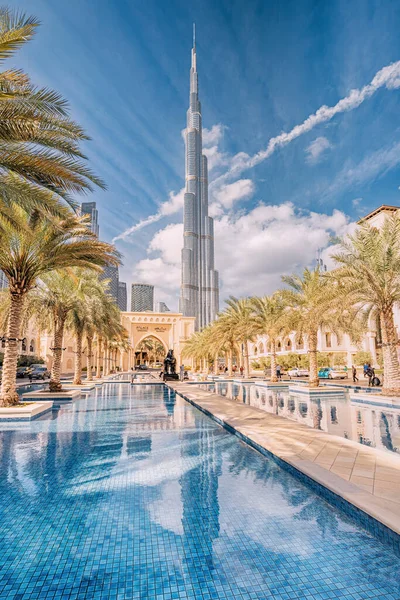 Січня 2023 Дубай Оае Вид Небо Дубай Просто Захоплює Бурдж — стокове фото