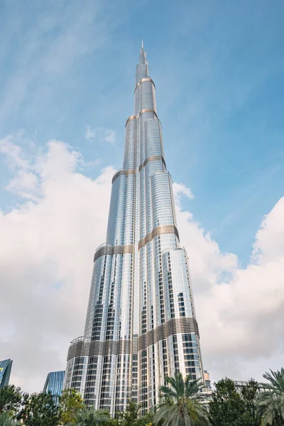 Najwyższy Świecie Budynek Burdż Chalifa Dominuje Nad Panoramą Dubaju Jego — Zdjęcie stockowe