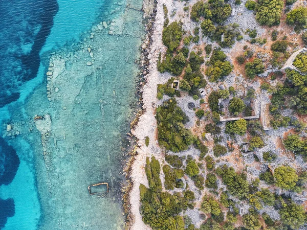 Aerial View Ancient Ruins Lycian Way Route Turkey — Stock Photo, Image