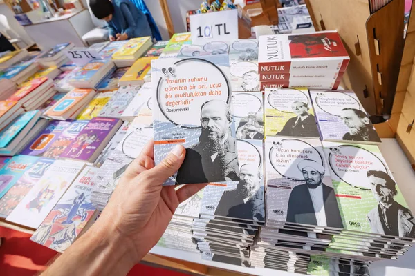 Oktober 2022 Antalya Türkei Menschen Auf Türkischer Buchmesse Und Festival — Stockfoto