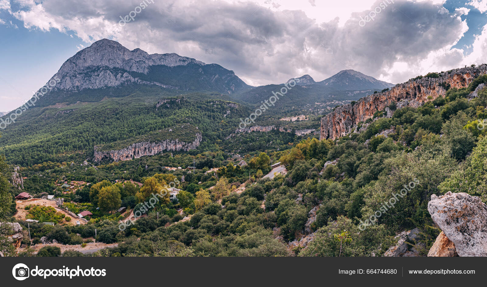 Scenic Rocks Cliffs Geyikbayiri Turkey Famous Climbing Spot Outdoor ...