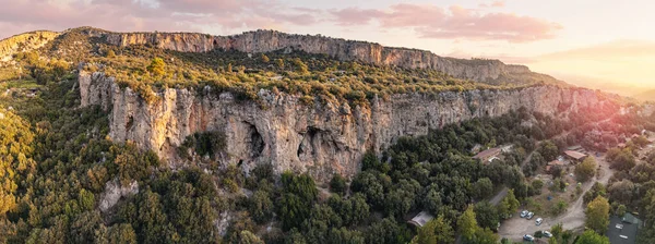 Geyikbayiri 土耳其著名的攀岩地点的风景岩石和悬崖的空中景观 户外活动和娱乐场所 — 图库照片