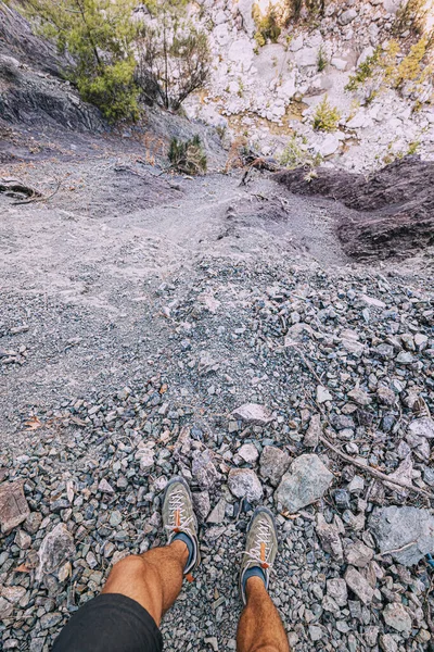 Doğal Bir Parkta Tortul Kaya Mineral Tabakası — Stok fotoğraf