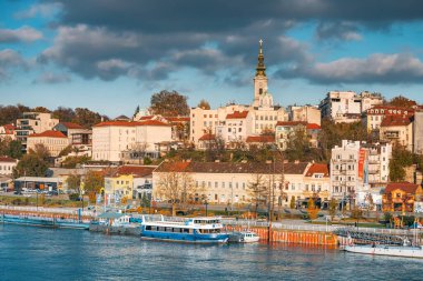 29 Kasım 2023, Belgrad, Sırbistan: kentin eski kent ve kalesinin panoramik manzarası.
