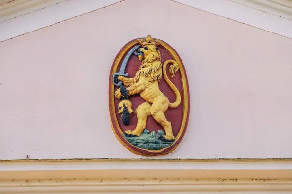 January 2024 Kikinda Serbia City Coat Arms Lion Head Turk — Stock Photo, Image