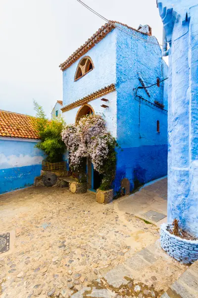 Blue City Picturesque Narrow Streets Alleys Medina Chefchaouen Chaouen Morocco — Stock Photo, Image