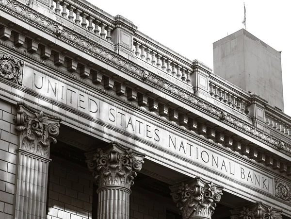 美国俄勒冈州波特兰 2022年10月14日 美国银行在波特兰市中心美丽的建筑 — 图库照片