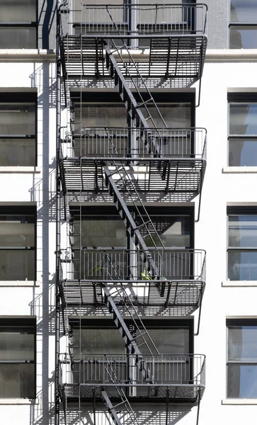Portland Eua Outubro 2022 Vista Prédio Apartamentos Com Escada Incêndio — Fotografia de Stock