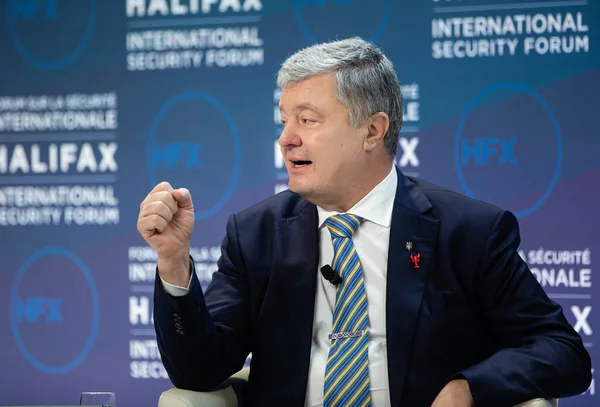 Halifax Canadá Noviembre 2022 Quinto Presidente Ucrania Petro Poroshenko Visto — Foto de Stock