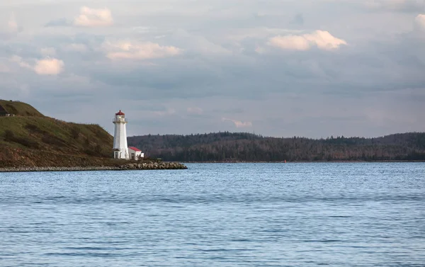 Maják Ostrově Georges Halifax Harbour Halifax Nova Scotia Kanada — Stock fotografie