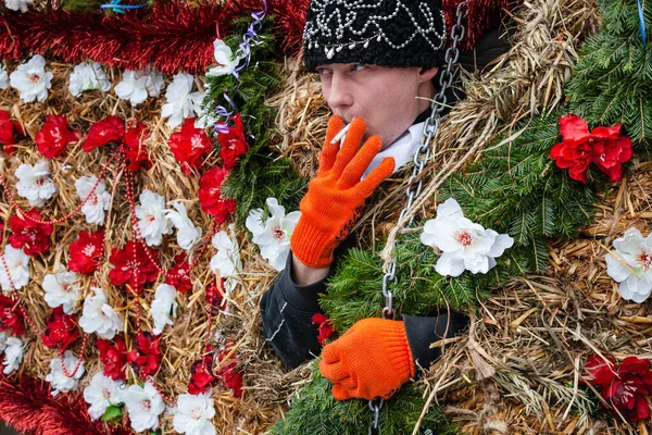 Krasnoilsk Ucraina Gennaio 2018 Malanka Serata Generosa Una Festa Nazionale — Foto Stock