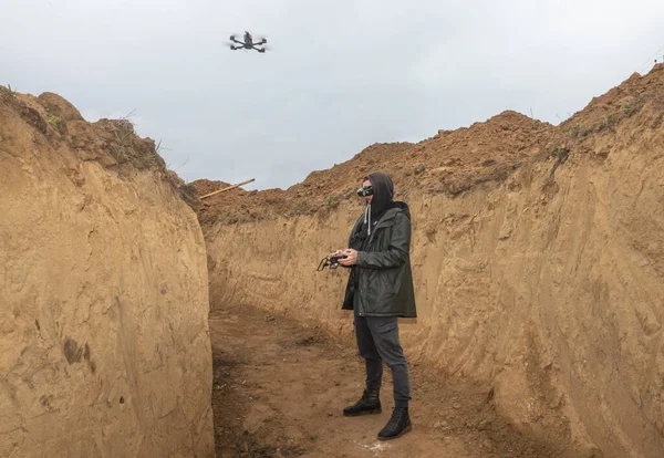 Odessa Ukrajina Duben 2023 Válka Ukrajině Drones Kamikaze Piloty Cvičení — Stock fotografie
