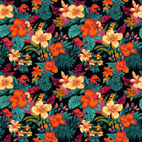 Parlak Bir Arka Planda Parlak Canlı Renklerle Tropik Pürüzsüz Çiçek — Stok fotoğraf