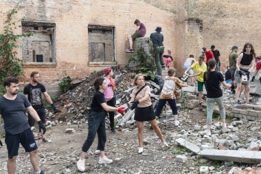 YAHIDNE, UKRAINE - 8 HAZİRAN: 