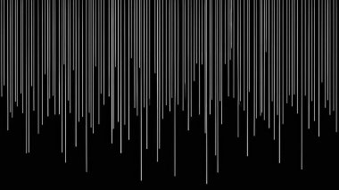 Soyut arkaplan. Koyu arkaplanda beyaz kıvrımlı çizgiler. Siyah arkaplan üzerinde beyaz çizgilerle karakterize edilmiş minimalist bir tasarım..