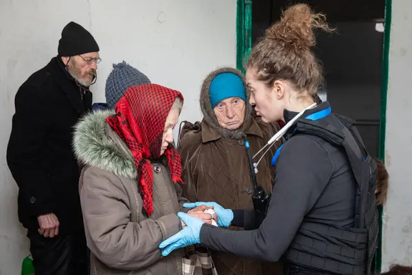 Chasiv Yar Donetsk Reg Ukraine Mars 2024 Une Jeune Femme — Photo
