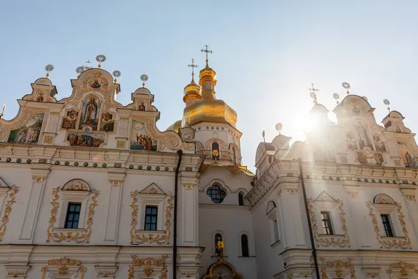 Kiew Ukraine April 2024 Mariä Himmelfahrt Kathedrale Kiewer Petschersk Lavra lizenzfreie Stockfotos