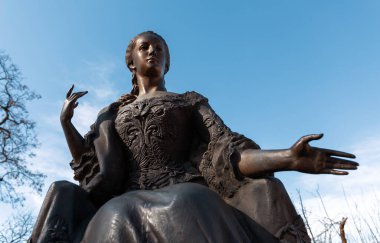 UZHOROD, UKRAINE - Nisan. 14, 2022: Avusturya İmparatoriçesi Maria Theresa Arşidüşesi, Kutsal Roma İmparatoriçesi, Macaristan Kraliçesi, Bohemya, Hırvatistan, Slavonya, Galiçya ve Lodomerya