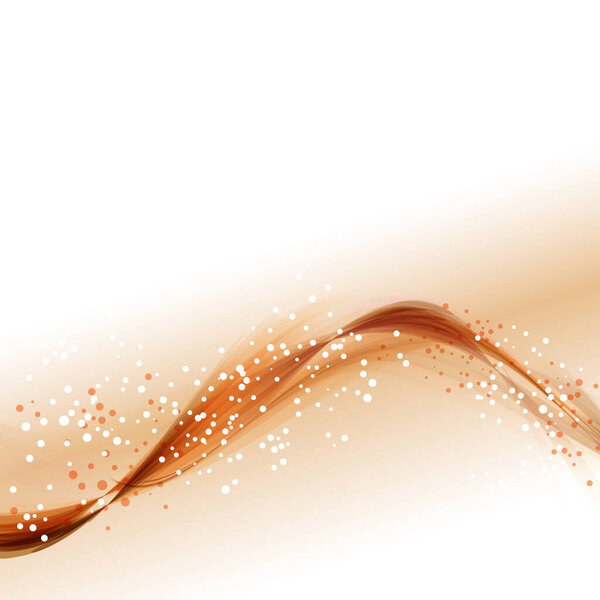 Vector background with pastel wave. EPS 10. Contains transparent objects.