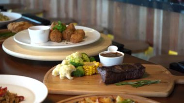 Lezzetli yemekler, seçici odaklanma.