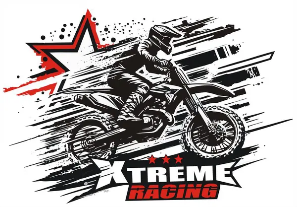 ekstrem motosiklet sürücüsü grafik tasarımı