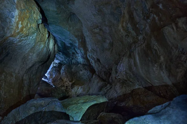 Enorme Paisaje Caverna Una Cueva Natural Las Montañas Piedra Caliza — Foto de Stock