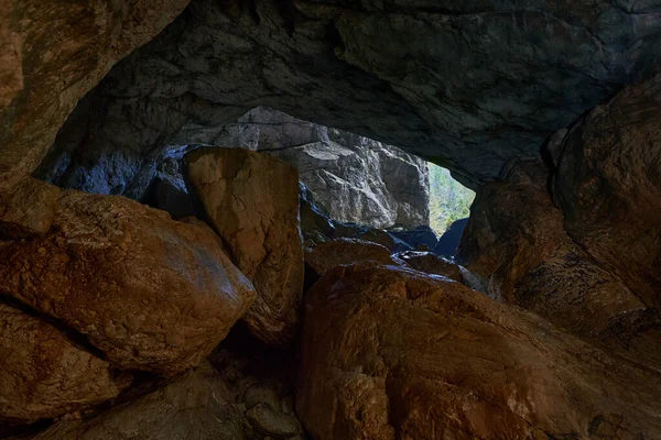 Riesige Höhlenlandschaft Einer Natürlichen Höhle Kalksteingebirge — Stockfoto