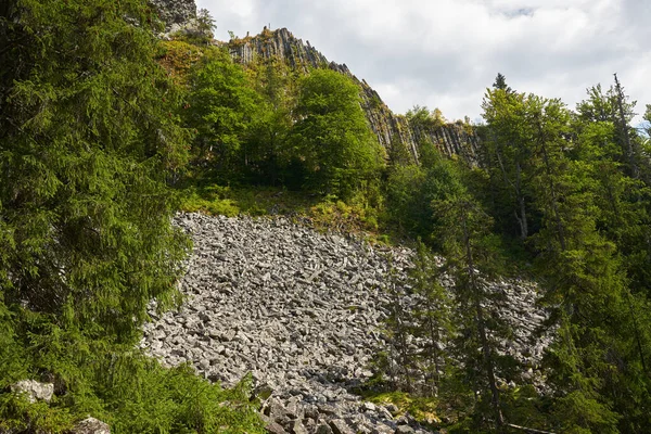 Базальтові Геологічні Колони Деттунеле Румунії Природне Явище Виникає Коли Лава — стокове фото