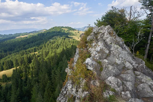 Basalt Geologic Column Formations Detunatele Romania Natural Phenomenon Occuring Lava — Stock Photo, Image