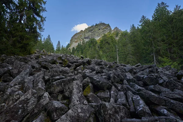 Basalt Geologic Column Formations Detunatele Romania Natural Phenomenon Occuring Lava — Stock Photo, Image