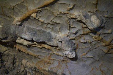 Mağarada çeşitli şekillerde kireçtaşı dağları