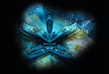 Gelecekçi teknoloji tarzı. İş teknolojisi sunumları için zarif bir geçmiş.