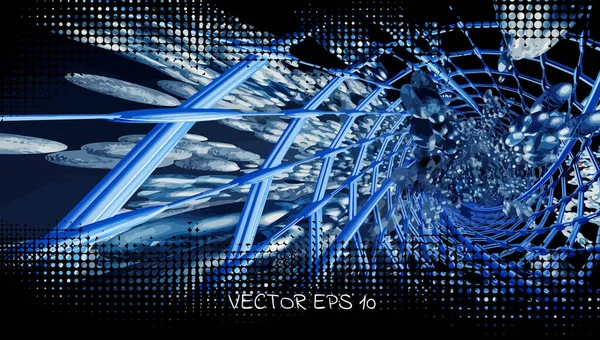 Futuristisk Teknikstil Eleganta Tech Bakgrund Banderoller Eller Presentationer Vektor — Stock vektor