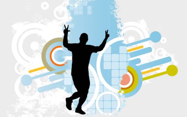 Running marathon, people run, sport background ready for poster or banner vector illustration